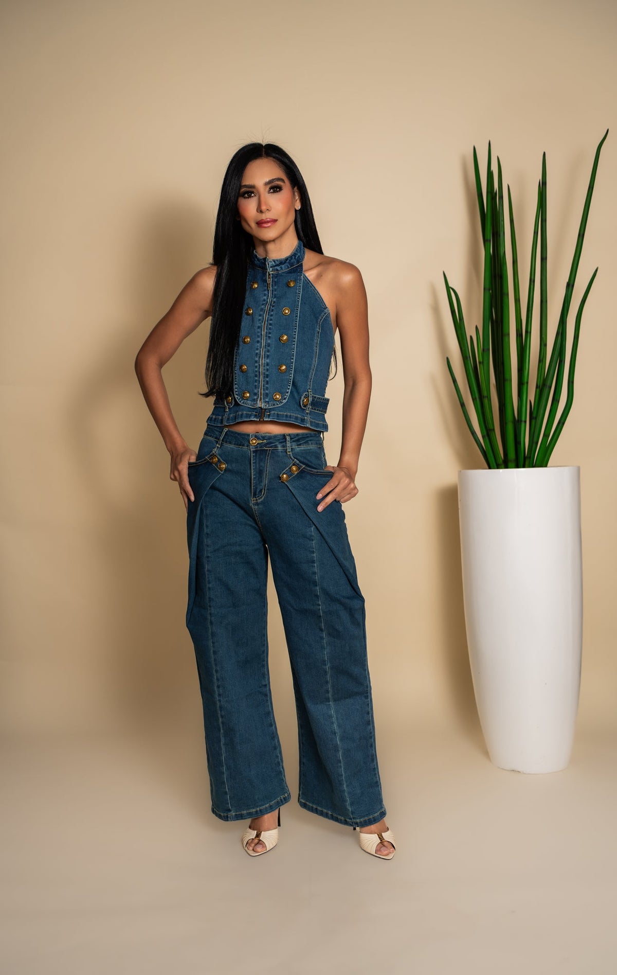 Conjunto denim - vista completa 2