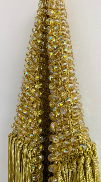 Waterfall Gold-Tone Fringe Bag