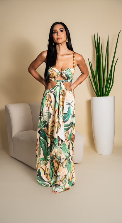 Tropical Print Maxi