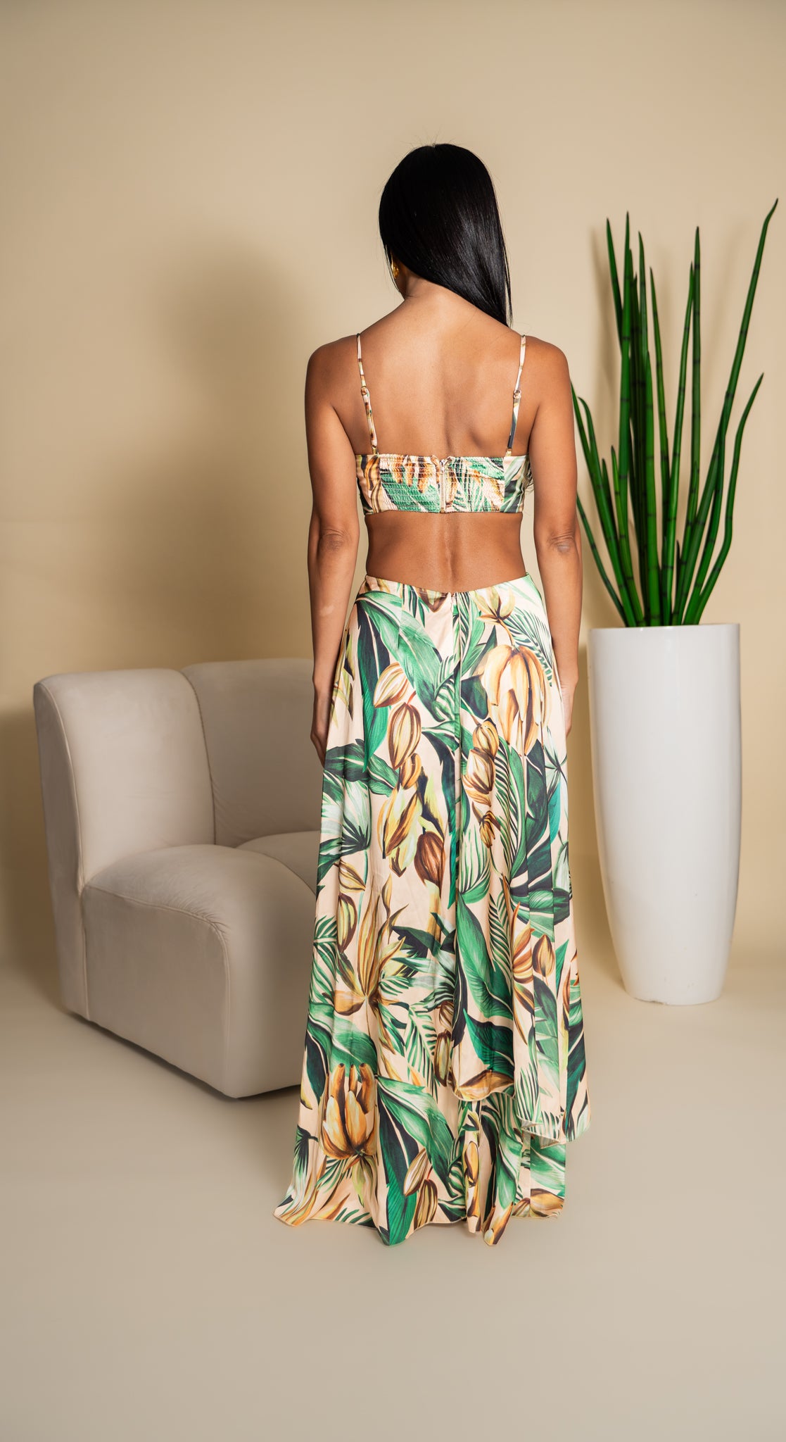 Tropical Print Maxi
