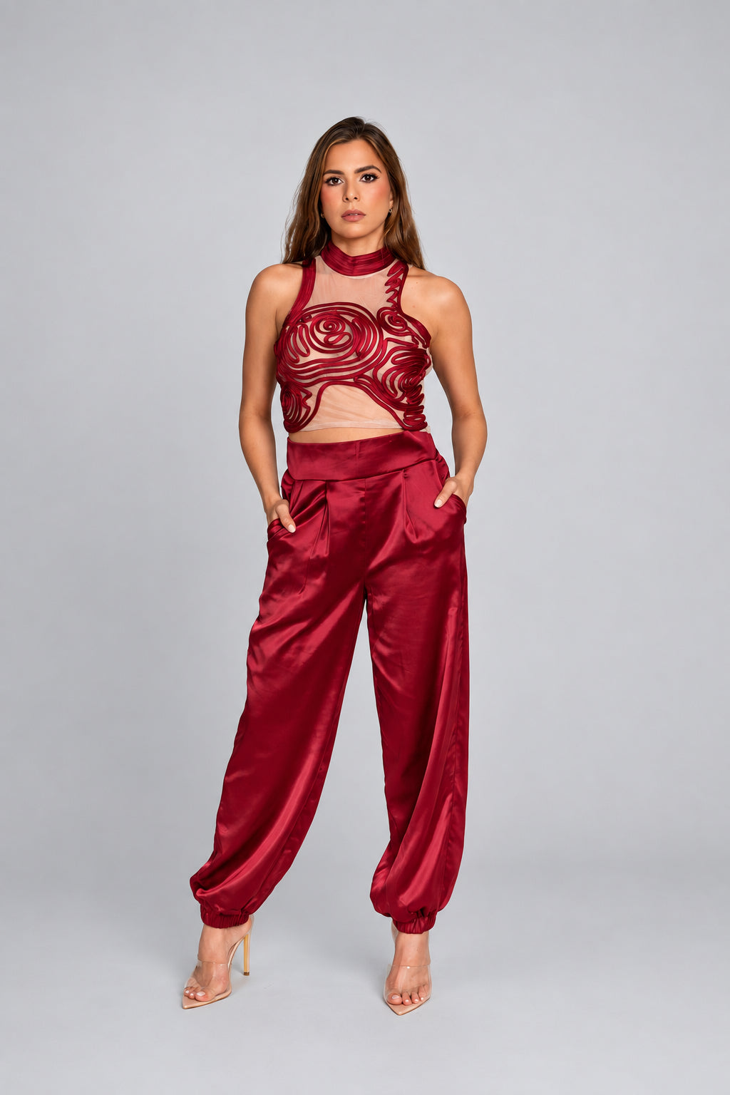 Conjunto rojo - vista completa
