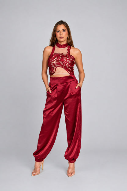 Conjunto rojo - vista completa