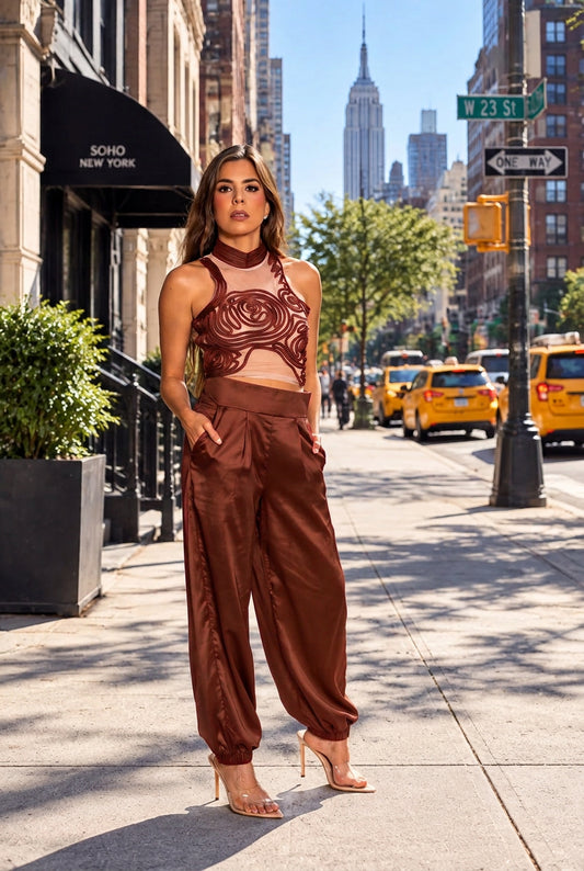 Conjunto rojo - vista frontal
