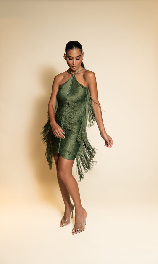 Kalum Fringe Mini Dress
