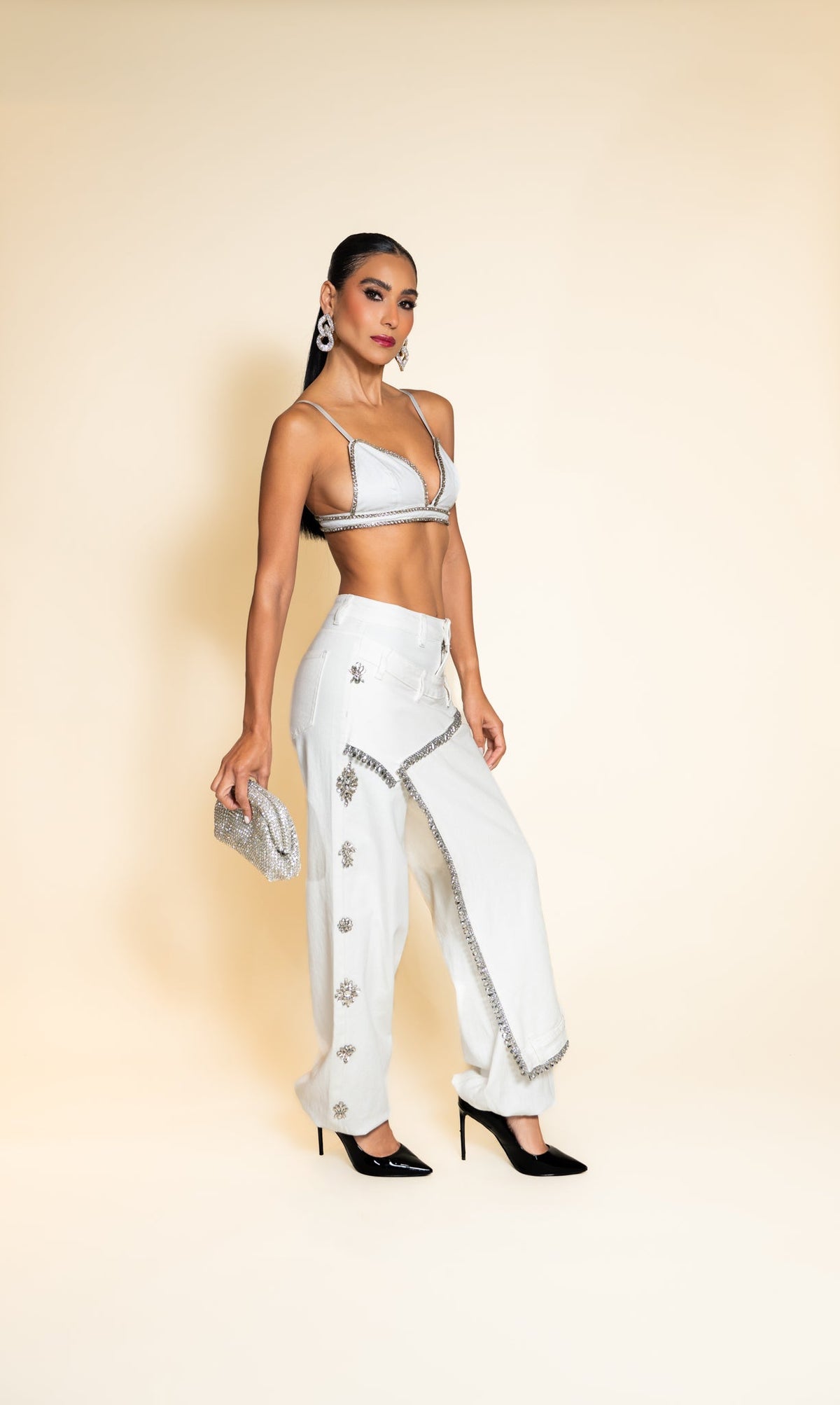 Crystal Embellished Set - seated view