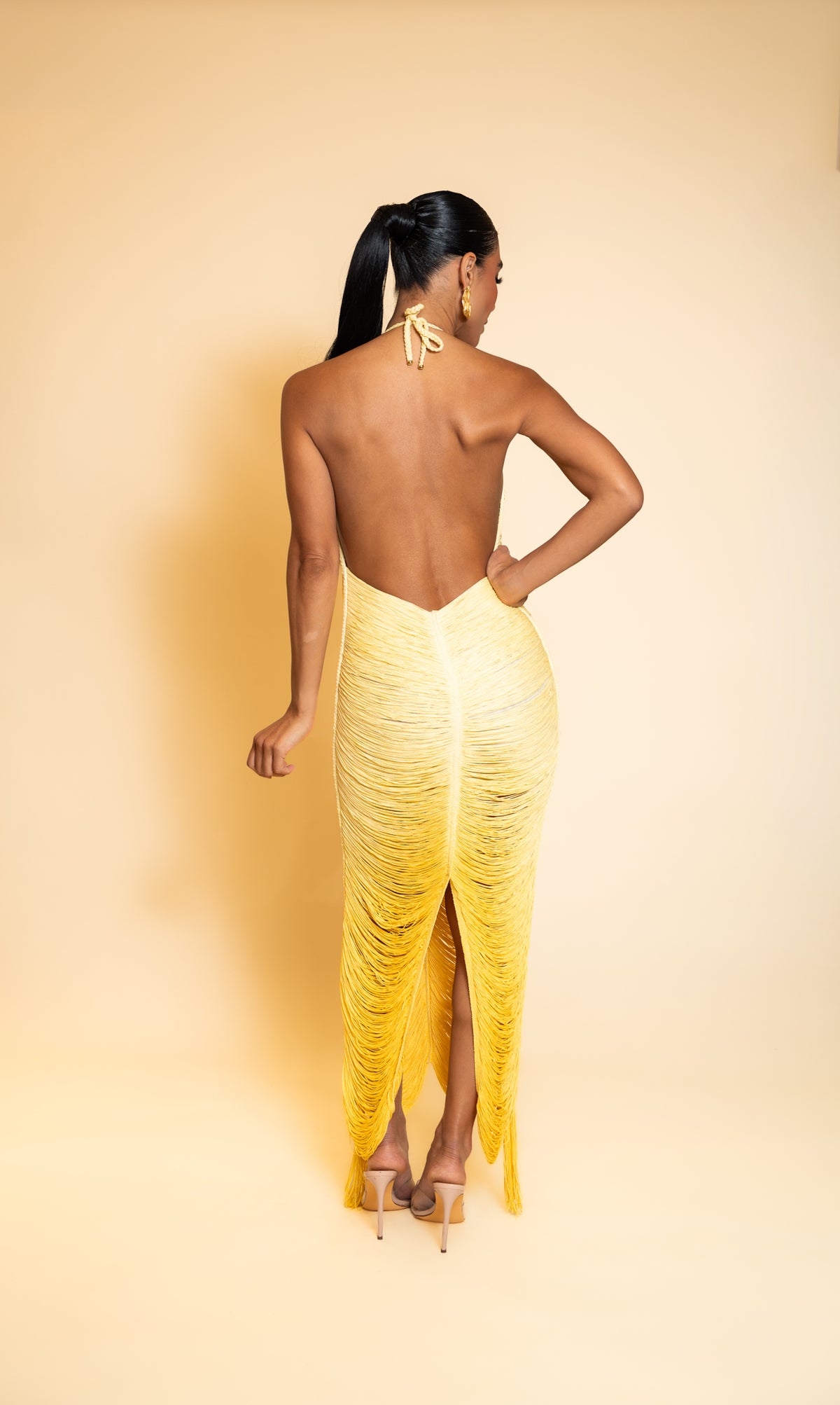 Solsticio Fringe Maxi Dress