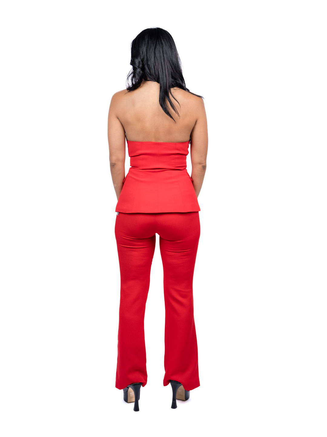 Red Pants and Vest Set